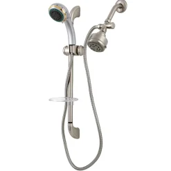 Best Shower System with Slide Bar and Hand Shower in Brushed Nickel Shower Sets