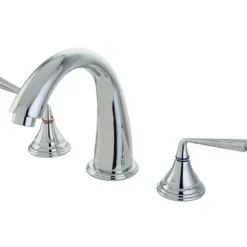 Best Silver Sage Two Handle Roman Tub Filler in Polished Chrome Tub Faucets