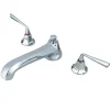 Clearance Silver Sage Two Handle Roman Tub Filler Tub Faucets