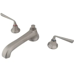 Clearance Silver Sage Two Handle Roman Tub Filler Tub Faucets