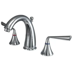 Online Silver Sage Two Handle Deck Mount 8" to 16" Widespread Lavatory Faucet with Brass Pop-up Tub Faucets