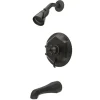 Outlet Single Handle Tub and Shower Faucet in Oil Rubbed Bronze Tub & Shower Sets
