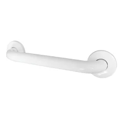 12" Stainless Steel ADA Grab Bar in White Grab Bars
