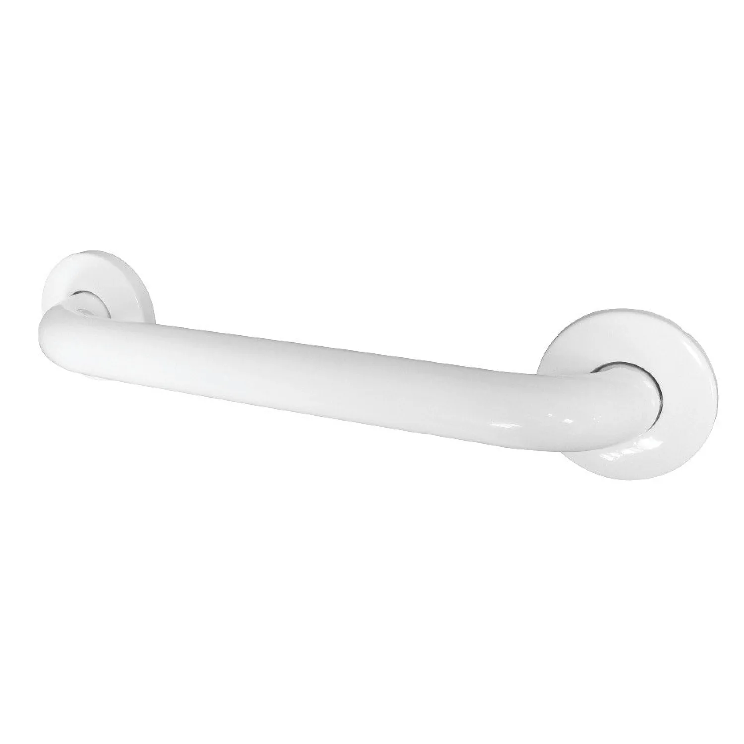 12" Stainless Steel ADA Grab Bar in White Grab Bars