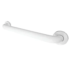 18" Stainless Steel ADA Grab Bar in White Grab Bars