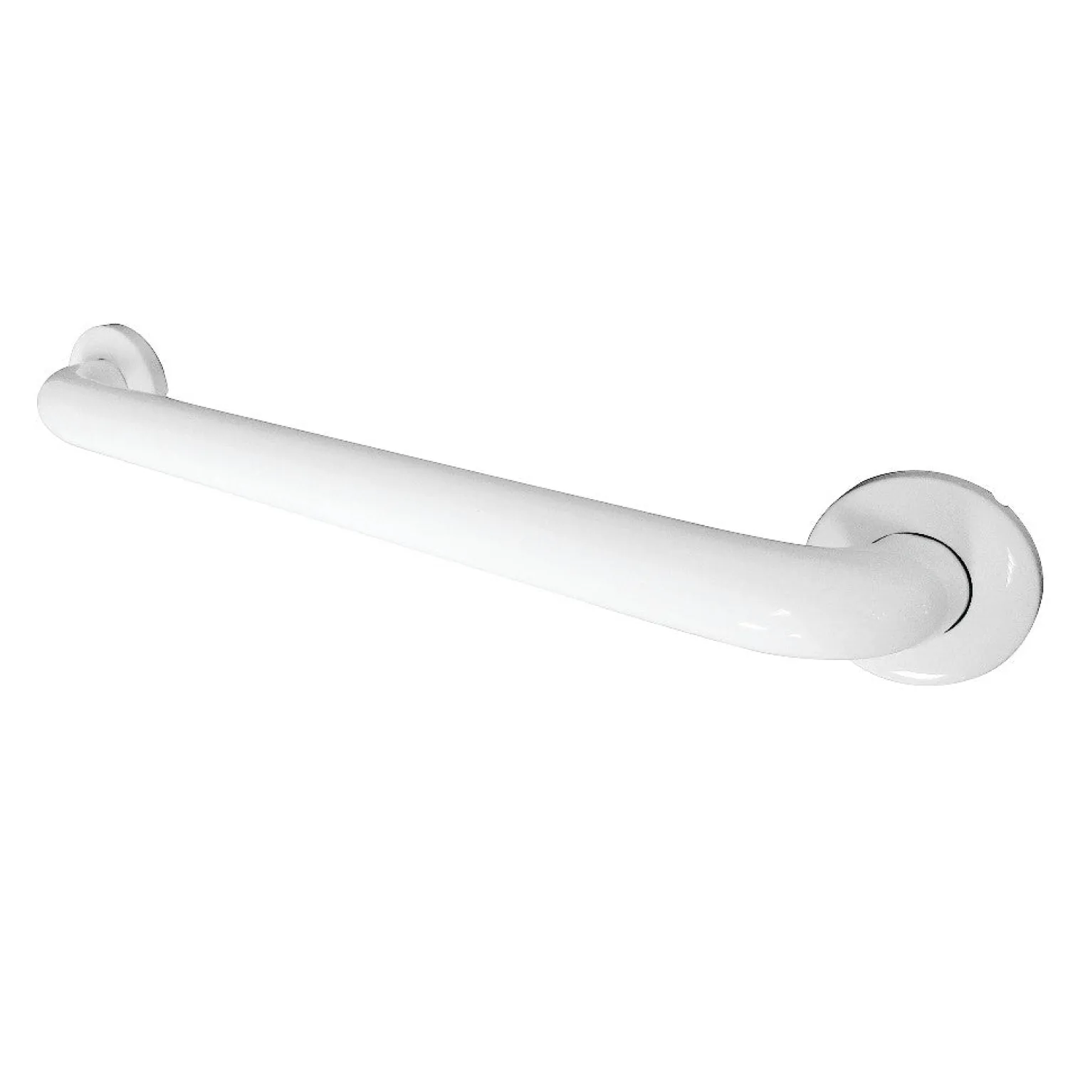 18" Stainless Steel ADA Grab Bar in White Grab Bars