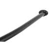 Clearance Stainless Steel Adjustable Curved Shower Rod in Black Shower Curtain Rods