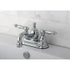 New Templeton 4" Centerset Lavatory Faucet with Metal Lever Handle and Heritage Spout 4" Center Set