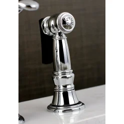Hot Templeton Single Handle High Spout Kitchen Faucet with Brass Sprayer Faucets With Side Spray