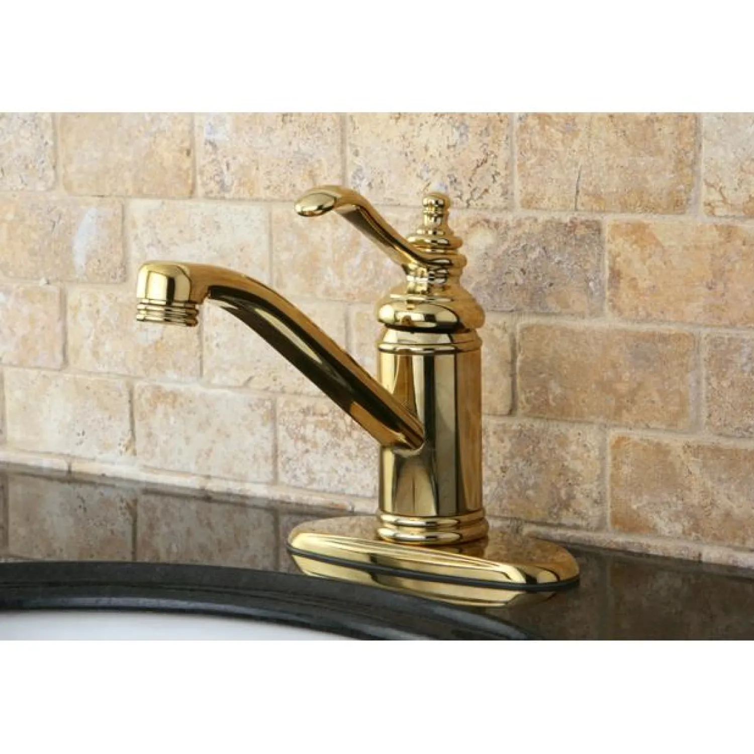 Online Templeton Single Handle 4" Centerset Lavatory Faucet with Push-Up and Optional Deck Plate 4" Center Set