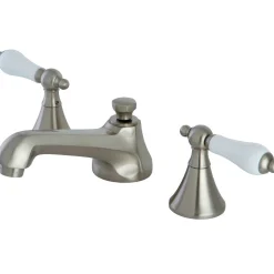 Sale Three-Hole 8-Inch Widespread Bathroom Faucet with Brass Pop-Up 8" Widespread