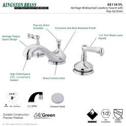 Discount Three-Hole 8-Inch Widespread Bathroom Faucet 8