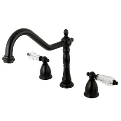 Hot 8" to 16" Widespread Kitchen Faucet Less Sprayer Widespread Kitchen Faucets