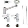 Best Trimscape Contemporary Plumbing Sink Trim Kit with Bottle Trap for Vessel Sink with Overflow Hole P-Traps
