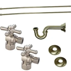Online Trimscape Plumbing Supply Kits Combo, 1/2" IPS Inlet, 3/8" Comp Outlet P-Traps