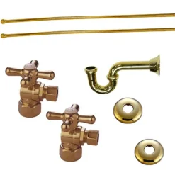 Online Trimscape Plumbing Supply Kits Combo, 1/2" IPS Inlet, 3/8" Comp Outlet P-Traps
