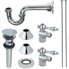 Online Trimscape Traditional Plumbing Sink Trim Kit with Overflow Hole with P Trap for Vessel Sink P-Traps