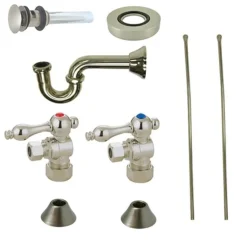 Outlet Trimscape Traditional Plumbing Sink Trim Kit with P Trap for Vessel Sink with Overflow Hole P-Traps