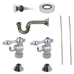 Outlet Trimscape Traditional Plumbing Sink Trim Kit with P Trap for Vessel Sink with Overflow Hole P-Traps