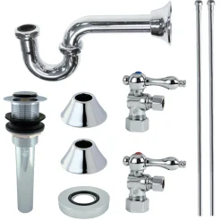 Sale Trimscape Traditional Plumbing Sink Trim Kit without Overflow Hole with P Trap for Vessel Sink P-Traps