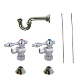 Trimscape Traditional Plumbing Sink Trim Kit with P Trap for Lavatory and Kitchen P-Traps
