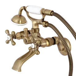 New Tub Wall Mount Clawfoot Tub Faucet with Hand Shower Tub & Shower Sets|Tub Faucets