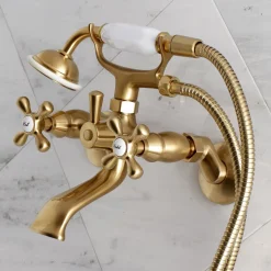 New Tub Wall Mount Clawfoot Tub Faucet with Hand Shower Tub & Shower Sets|Tub Faucets