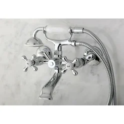 New Tub Wall Mount Clawfoot Tub Faucet with Hand Shower Tub & Shower Sets|Tub Faucets