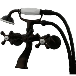 New Tub Wall Mount Clawfoot Tub Faucet with Hand Shower Tub & Shower Sets|Tub Faucets