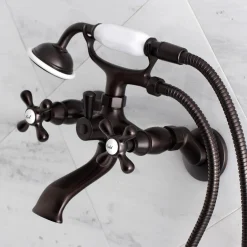 New Tub Wall Mount Clawfoot Tub Faucet with Hand Shower Tub & Shower Sets|Tub Faucets
