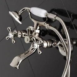 New Tub Wall Mount Clawfoot Tub Faucet with Hand Shower Tub & Shower Sets|Tub Faucets
