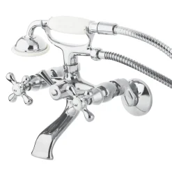 New Tub Wall Mount Clawfoot Tub Faucet with Hand Shower Tub & Shower Sets|Tub Faucets