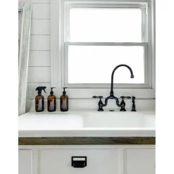 Best Tudor Bridge Deck Mount Kitchen Faucet with Brass Sprayer Faucets With Side Spray|Bridge Faucets