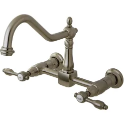 Outlet Tudor 8" Center Kitchen Faucet without Sprayer Wall Mounted Kitchen Faucets
