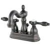 Discount Tudor Classic 4" Center Lavatory Faucet with Brass Pop-up 4" Center Set