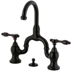 Sale Tudor Deck Mount Bridge Bathroom Faucet 8" Widespread