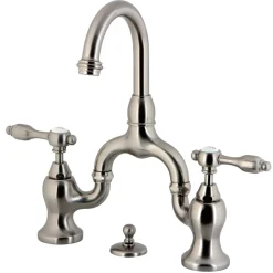 Sale Tudor Deck Mount Bridge Bathroom Faucet 8