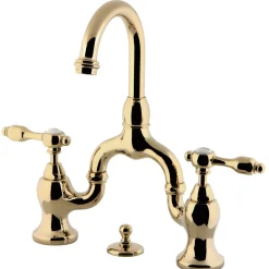 Sale Tudor Deck Mount Bridge Bathroom Faucet 8