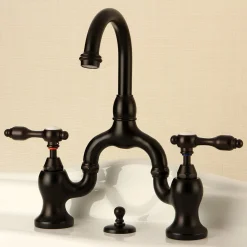 Sale Tudor Deck Mount Bridge Bathroom Faucet 8