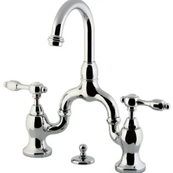 Sale Tudor Deck Mount Bridge Bathroom Faucet 8