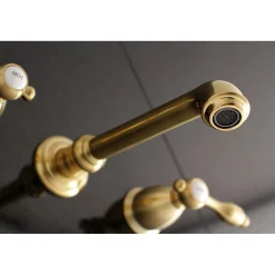 Outlet Tudor 2-Handle Wall Mount Roman Tub Faucet Tub Faucets