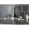 Hot Tudor 8-Inch Centerset Wall Mount Kitchen Faucet with Brass Sprayer Wall Mounted Kitchen Faucets|Faucets With Side Spray