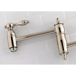 Outlet Tudor Wall Mount Pot Filler Kitchen Faucet Wall Mounted Kitchen Faucets|Single Hole