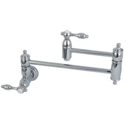 Outlet Tudor Wall Mount Pot Filler Kitchen Faucet Wall Mounted Kitchen Faucets|Single Hole