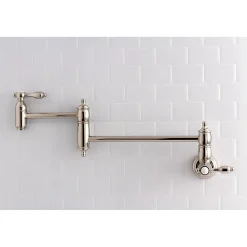 Outlet Tudor Wall Mount Pot Filler Kitchen Faucet Wall Mounted Kitchen Faucets|Single Hole