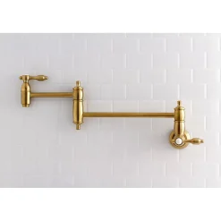 Outlet Tudor Wall Mount Pot Filler Kitchen Faucet Wall Mounted Kitchen Faucets|Single Hole