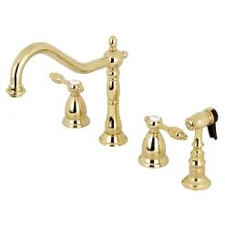 Outlet Tudor Widespread Kitchen Faucet Widespread Kitchen Faucets|Faucets With Side Spray