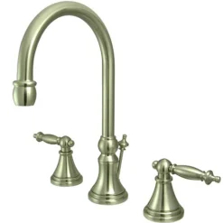 Sale Tuscany Handle 8" to 16" Widespread Lavatory Faucet with Brass Pop-up 8" Widespread