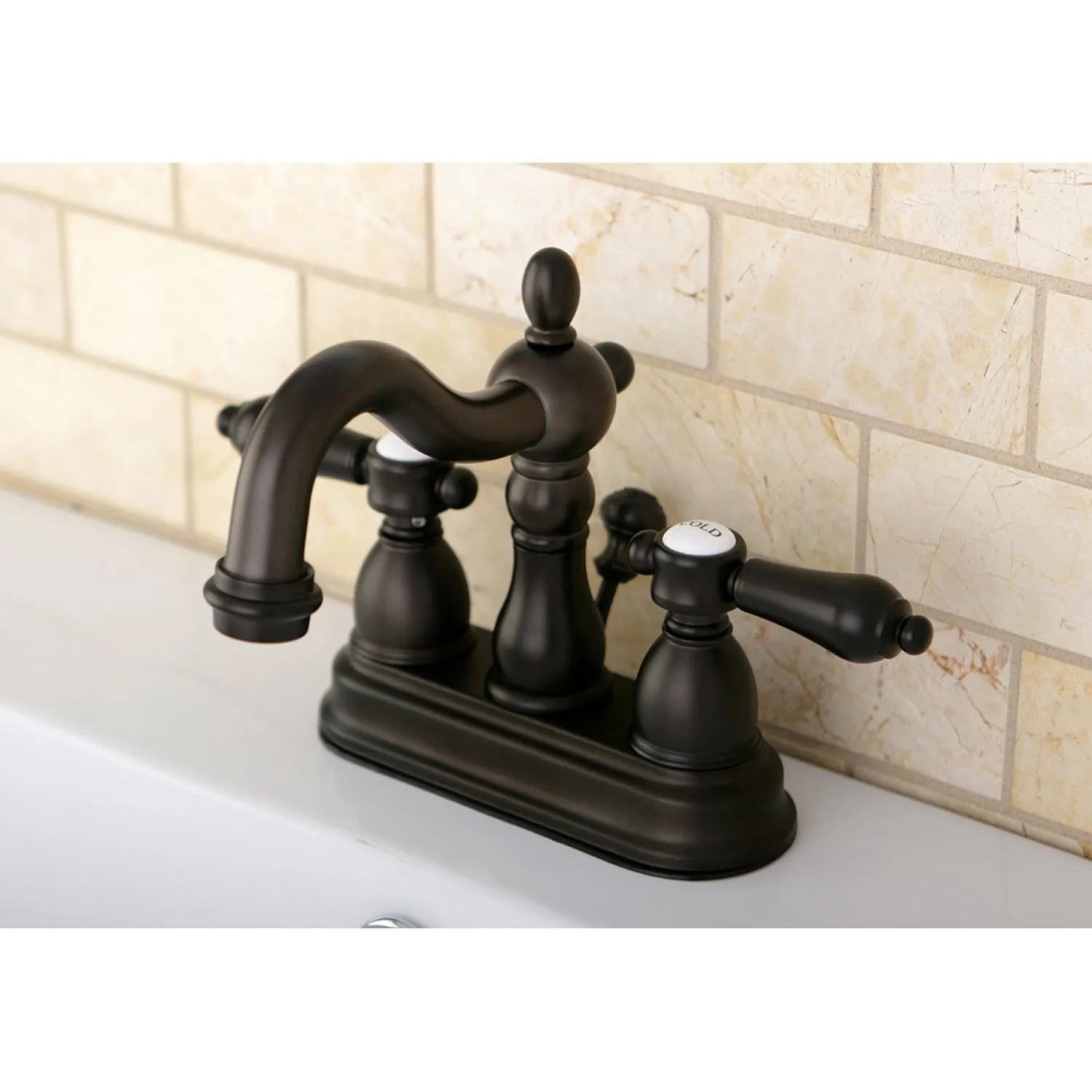 Online Twin Handles 4-Inch Centerset Bathroom Faucet 4" Center Set