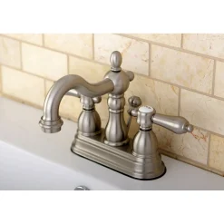 Online Twin Handles 4-Inch Centerset Bathroom Faucet 4